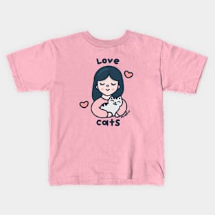 Kawaii Cat lover Kids T-Shirt